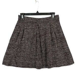 Madewell Skirt Womens 4‎ Textured Knit Mini Flare A Line Artisan Coastal Modern
